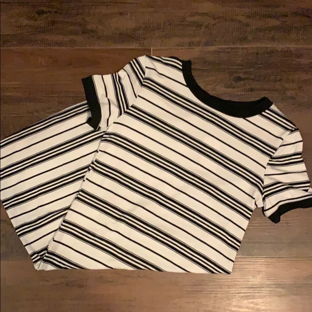 Black and white simple dress